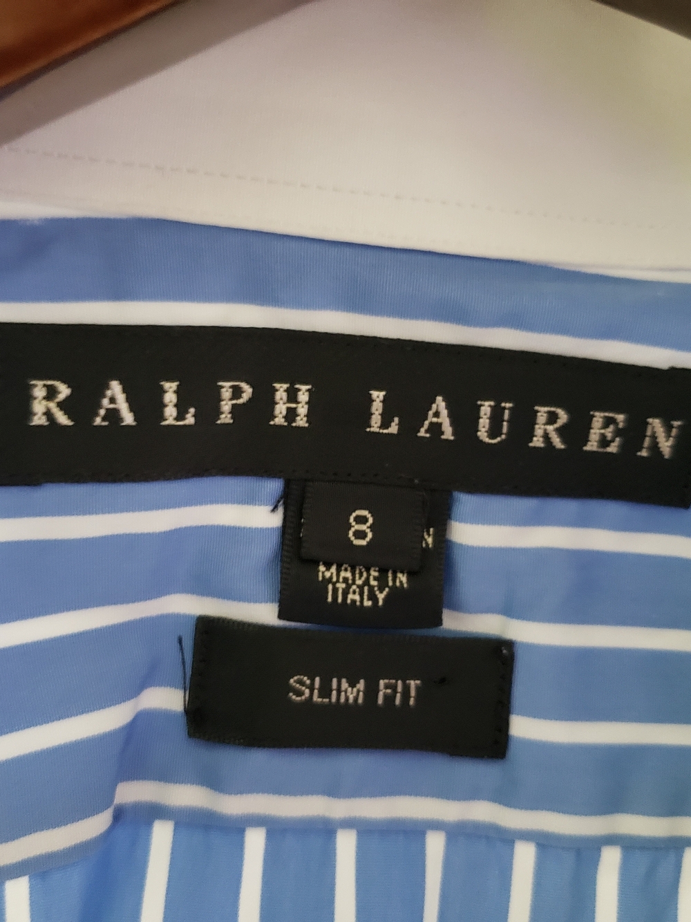 Ralph Lauren Oxford Pinstripe Button-Down Shirt Made In Italy - Picture 3 of 4